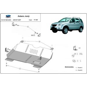 Steel Skid Plate Subaru Justy 2003-2007