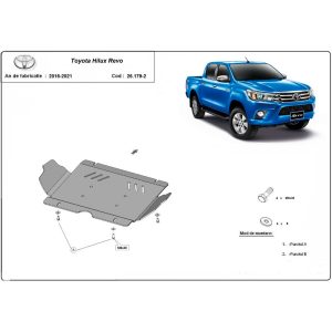 Aluminium Skid Plate Toyota Hilux Revo 2016-2023