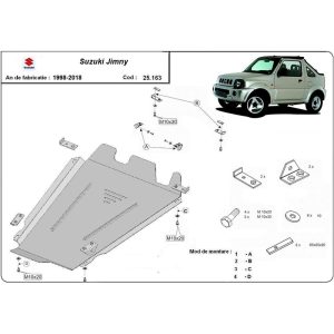 Steel Gearbox Skid Plate Suzuki Jimny 2003-2018