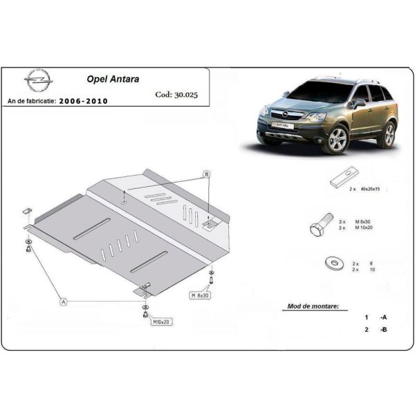 Steel Skid Plate Opel Antara 2006-2010