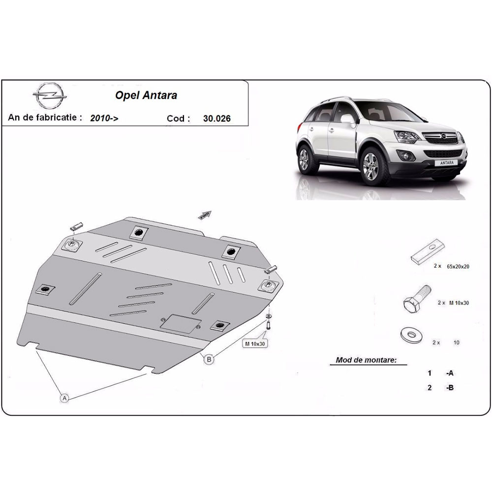 Bremer Coprisedili Anteriori In Ecopelle Per Opel Antara 2006-2015 – Colore Nero, Modello OT404