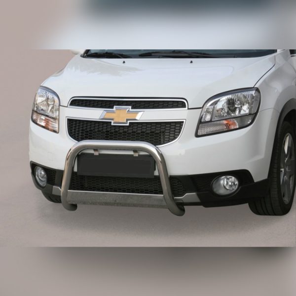 PARE-BUFFLE INOX AVEC BARRE SUR CHEVROLET ORLANDO 2011-2018