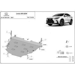 Steel Skid Plate Lexus NX AZ20 2021-2023