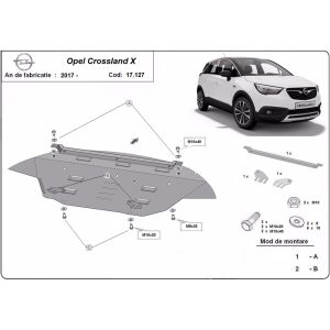 Steel Skid Plate Opel Crossland X 2017-2023
