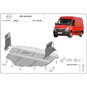 Steel Skid Plate Opel Movano 2010-2020