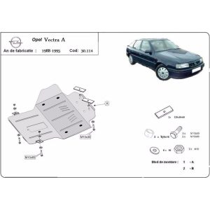 Steel Skid Plate Opel Vectra A 1988-1995