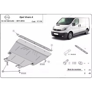Steel Skid Plate Opel Vivaro 2011-2014