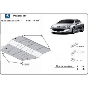 Steel Skid Plate Peugeot 407 2004-2011