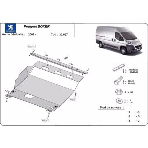 Steel Skid Plate Peugeot Boxer 2006-2016