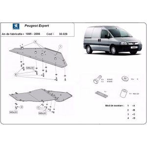 Steel Skid Plate Peugeot Expert 1995-2006