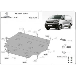 Steel Skid Plate Peugeot Expert 2016-2023