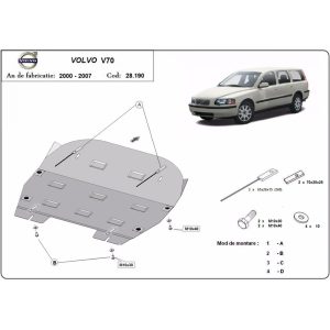Steel Skid Plate Volvo V70 2000-2007