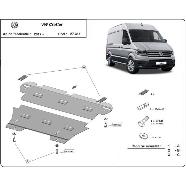 Steel-Skid-Plate-Volkswagen-Crafter-2017-2023