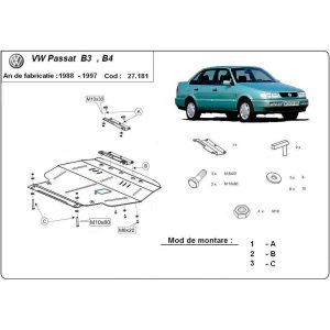 Steel Skid Plate Volkswagen Passat 1988-1997