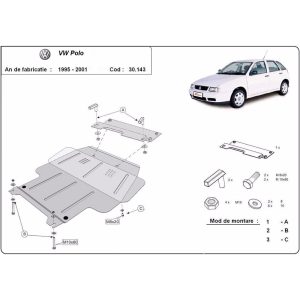 Steel Skid Plate Volkswagen Polo 1995-1999