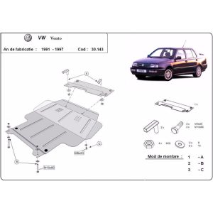 Steel Skid Plate Volkswagen Vento 1991-1999