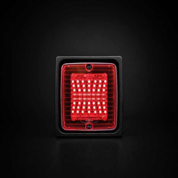 Ize Led Fog Light Led, Red Lens