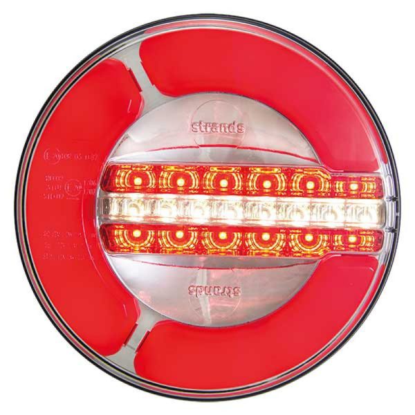 Round Rear Light Led Pos/direction/fog 12-24v,142mm Diameter