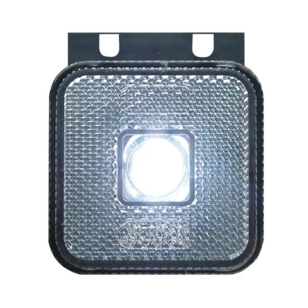 Pos. Light White Led 12-24v,incl Angle Bracket. E-approved