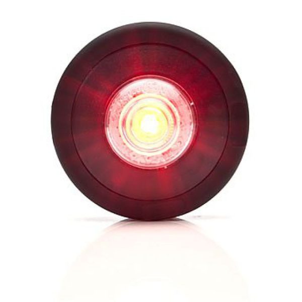 Pos. Light Red Led 12-24v,fits 21mm Hole. E-approved.
