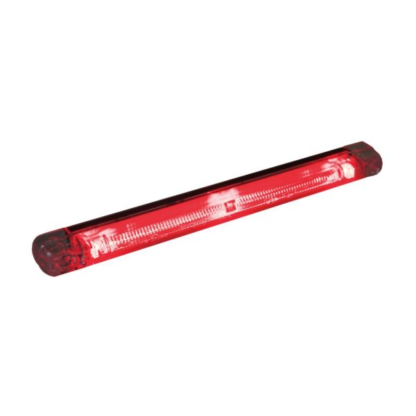 Fiberoptic Pos. Light Red,12-24v. E-approved. 5m Cable.