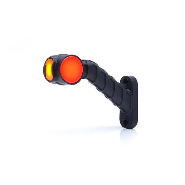 Rubber Arm Long 12-24v Led Left,l189mm H140mm White/orange/red