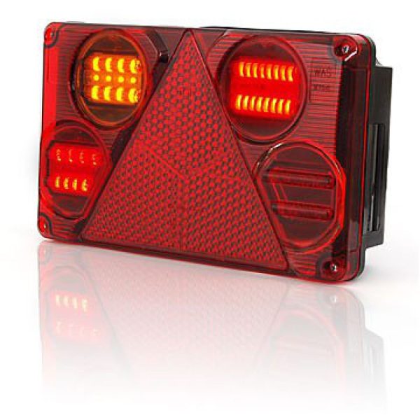 Tail Light Trailer 5 Function,left 12-24v 233x143x55mm