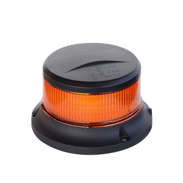 Swedstuff Warning Light Led 12-24v Dc,27w, Amber, Surface Mounting With 3 Bolts.