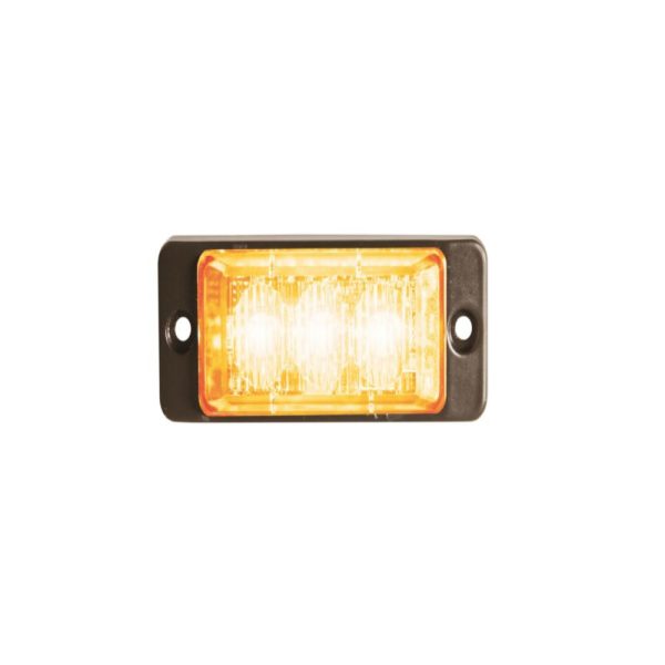 Strobe Light Slim 12-24v 3 Ledx3w Ip68,ece/r65 Approved Orange