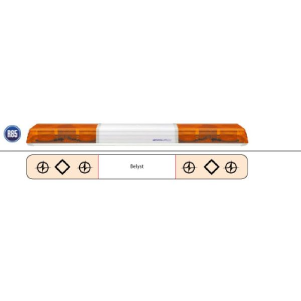 Rotor Lightbar 1372mm 24v 4 Blixt