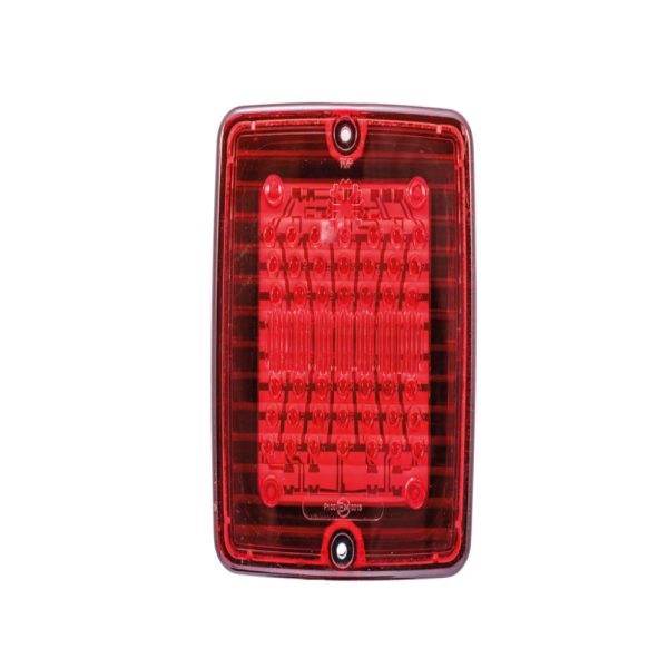 Ize Led Fog Light Led, Red Lens