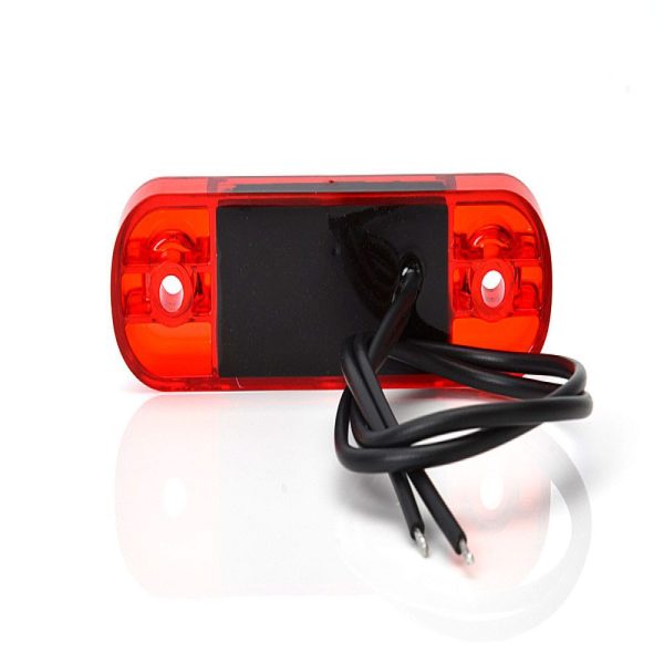 Pos. Light Red Slim 3 Led,9-36v Ip68. E-approved.