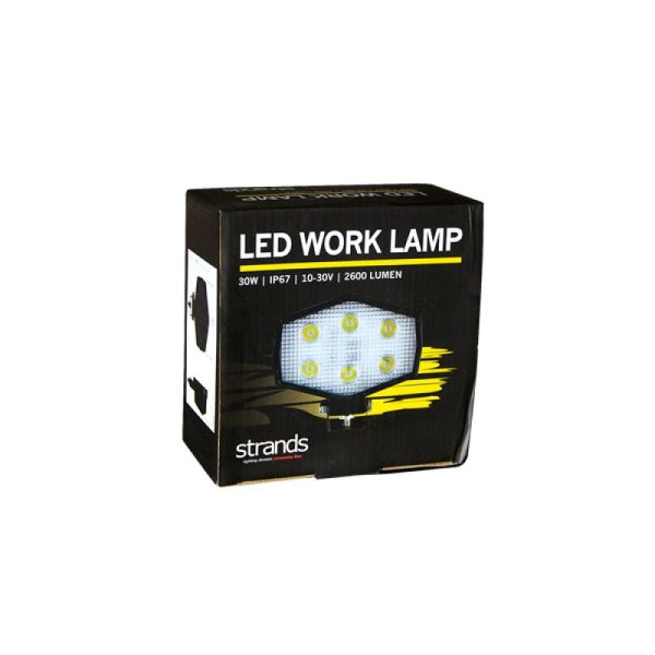 Work Light 30w Led 10-30v,6000k 2600lumen Ip67