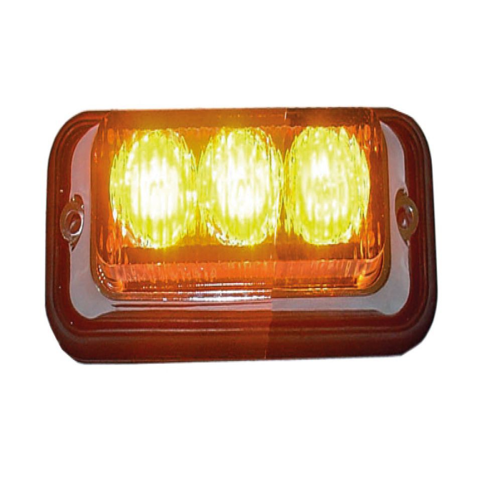 Strobe12-24v 3led Ip65,ece/r65 Approved Orange