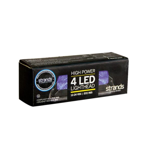 Strobe12-33v 4ledx3w Ip68,ece/r65 Approved Blue