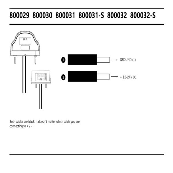 Lpl/pos. Light Led Red.,12-24v