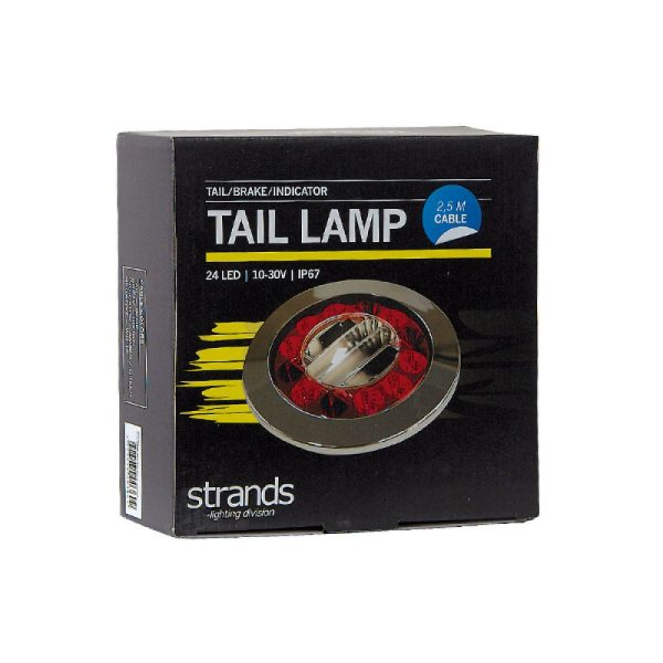 Tail Lamp Tail/brake/indicator,24 Led 10-30v. 2,5m Cable.