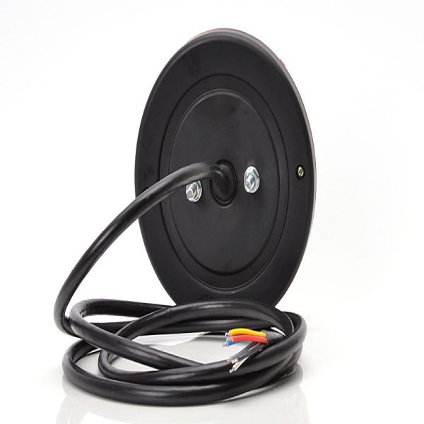 Round Led 5 Function 12-24v,142mm Colored Lens E-approved