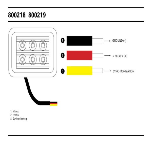 Warning Light Led Square,with Bracket.