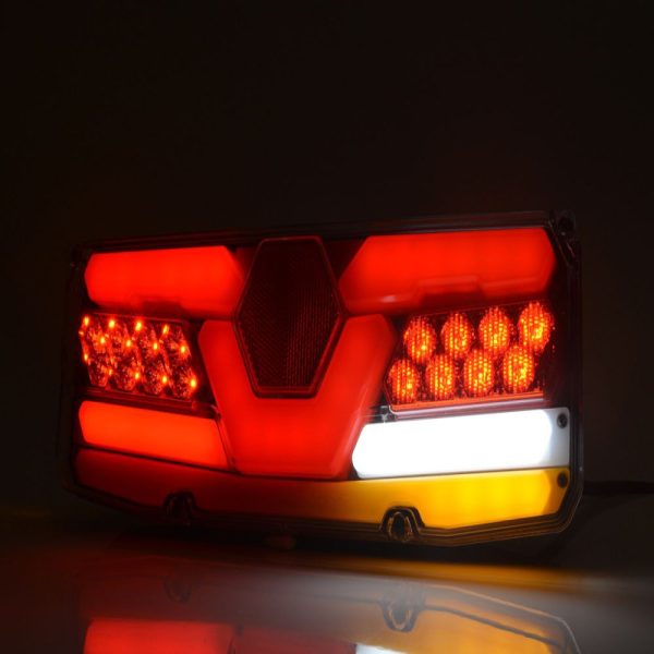 Tail Lamp Car (l),12-24v Dc, 5 Func. Ip56. E-approved