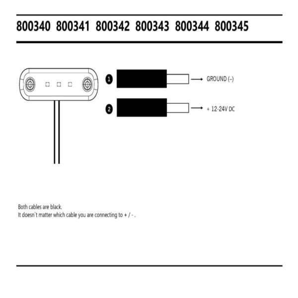 Pos. Light Red Slim 3 Led,9-36v Ip68. E-approved.