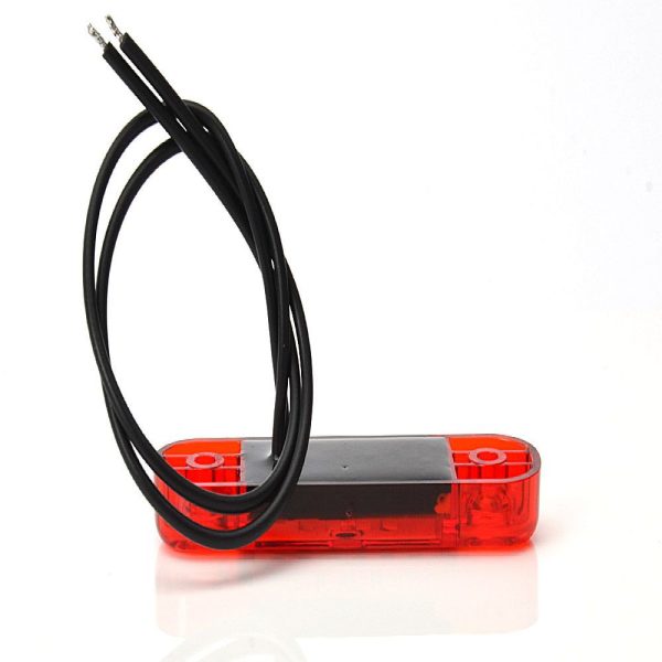 Pos. Light Red Slim 3 Led,9-36v Ip68. E-approved.