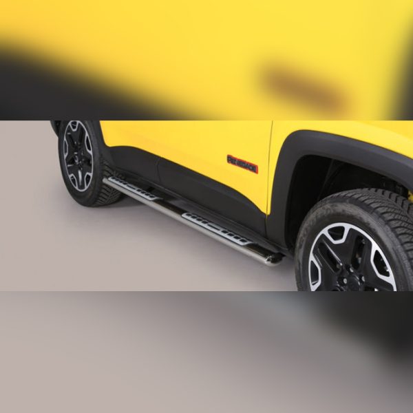 MARCHE-PIEDS DSP INOX SUR JEEP RENEGADE TRAILHAWK 2014-2019