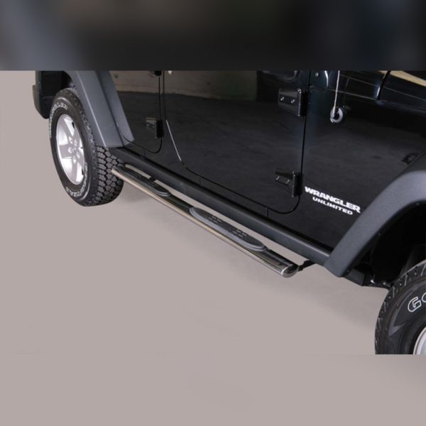 MARCHE-PIEDS GPO INOX SUR JEEP WRANGLER 2011+