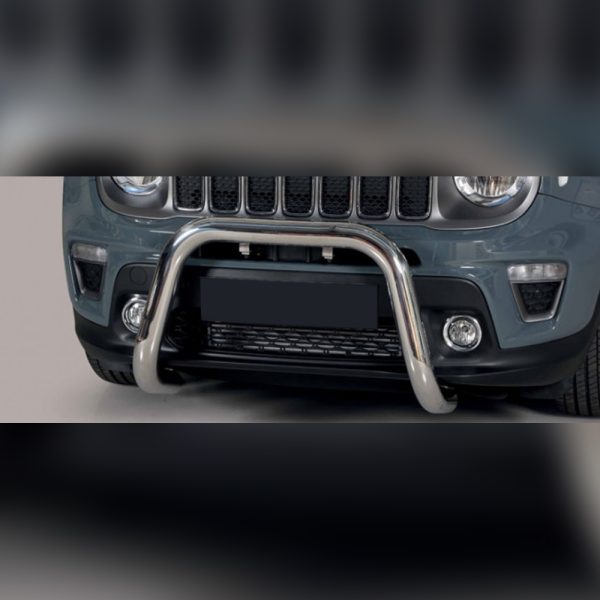 PARE-BUFFLE HOMOLOGUÉ INOX SUR JEEP RENEGADE 2018+