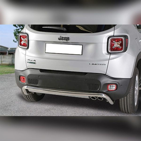 PROTECTION ARRIERE INOX SUR JEEP RENEGADE 2014+