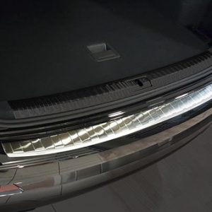 Rear Bumper Protector Plate (Acier Brossé) Pour Audi Q3 2018+