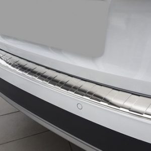 Rear Bumper Protector Plate (Acier Brossé) Pour Audi A4 B9 2015+
