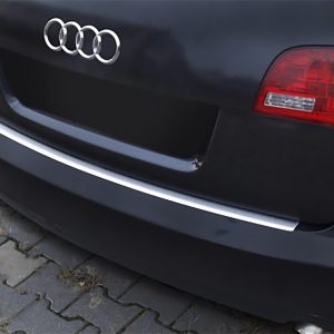 Rear Bumper Protector Plate (Acier Brossé) Pour Audi A6 C6 2005-2011