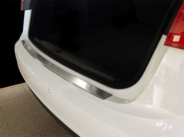 Rear Bumper Protector Plate (Acier Brossé) Pour Audi A6 C7 2011-2018